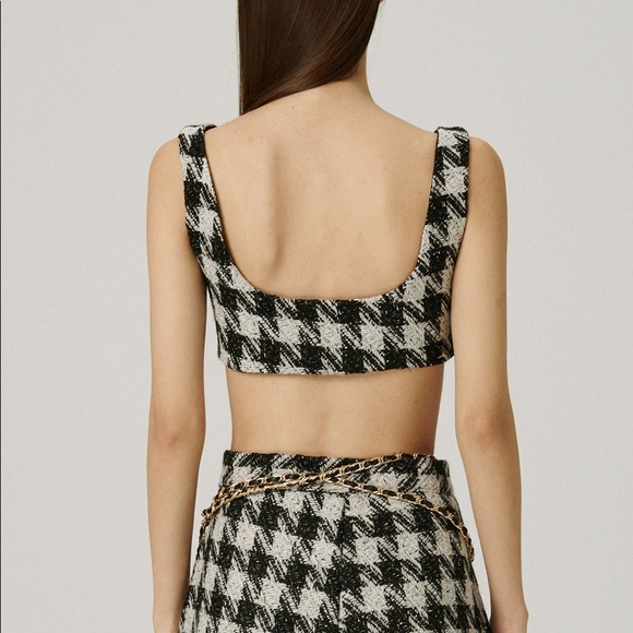 Houndstooth tweed top - Picture 2 of 10